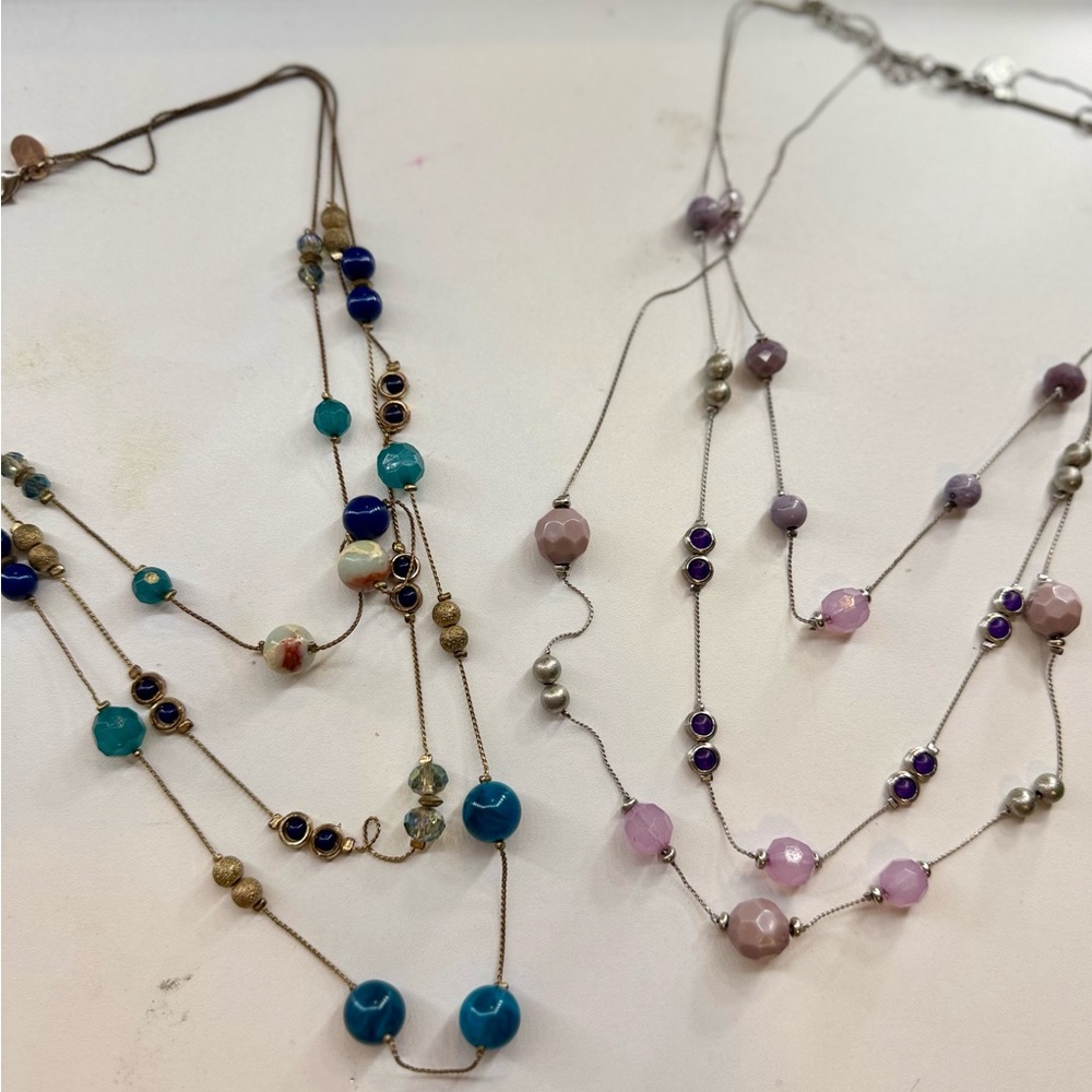 Multi-Color Beaded Necklace Set - Picture 2 of 7